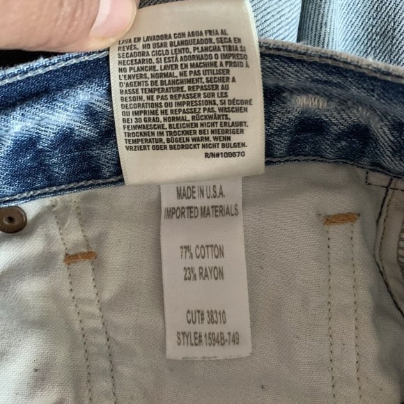 Womens COH Citizens of Humanity Cora High Rise Relaxed Crop Button Fly Jeans 28 - Picture 10 of 10